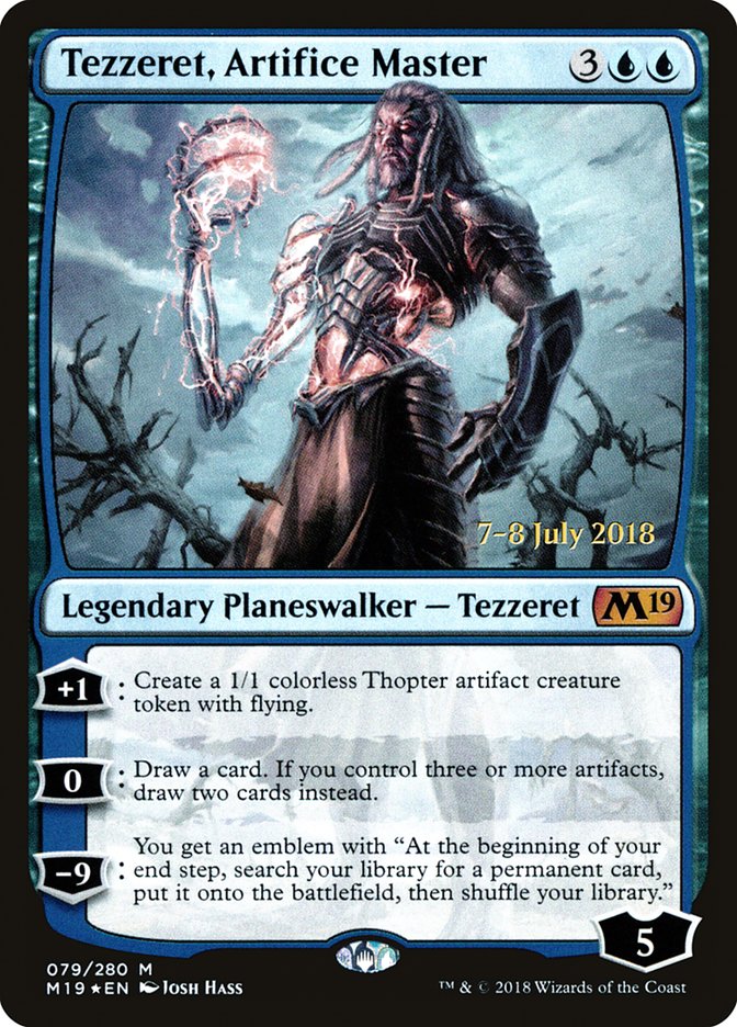 Tezzeret, Artifice Master [Core Set 2019 Prerelease Promos] | Clutch Gaming