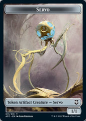 Servo // Treasure Double-Sided Token [Dungeons & Dragons: Adventures in the Forgotten Realms Commander Tokens] | Clutch Gaming