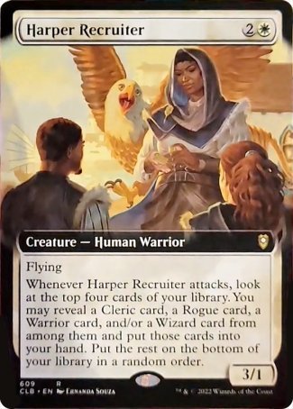 Harper Recruiter (Extended Art) [Commander Legends: Battle for Baldur's Gate] | Clutch Gaming