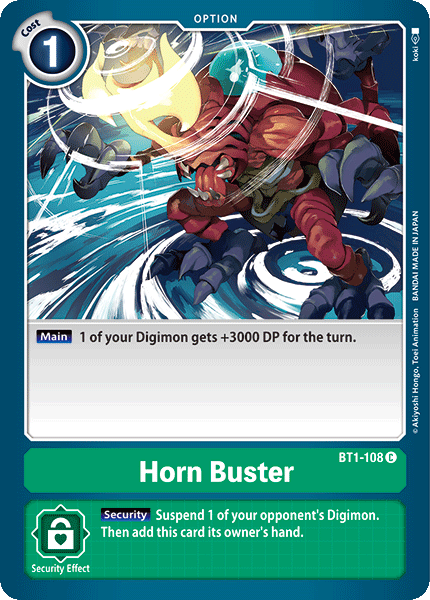 Horn Buster [BT1-108] [Release Special Booster Ver.1.0] | Clutch Gaming