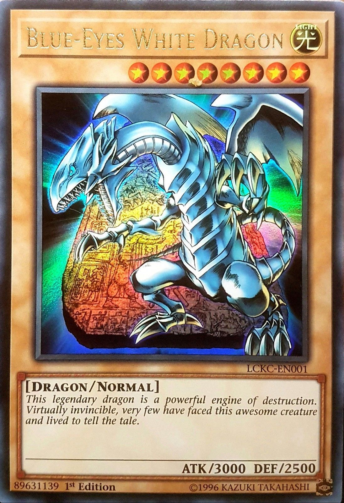 Blue-Eyes White Dragon (Version 4) [LCKC-EN001] Ultra Rare | Clutch Gaming