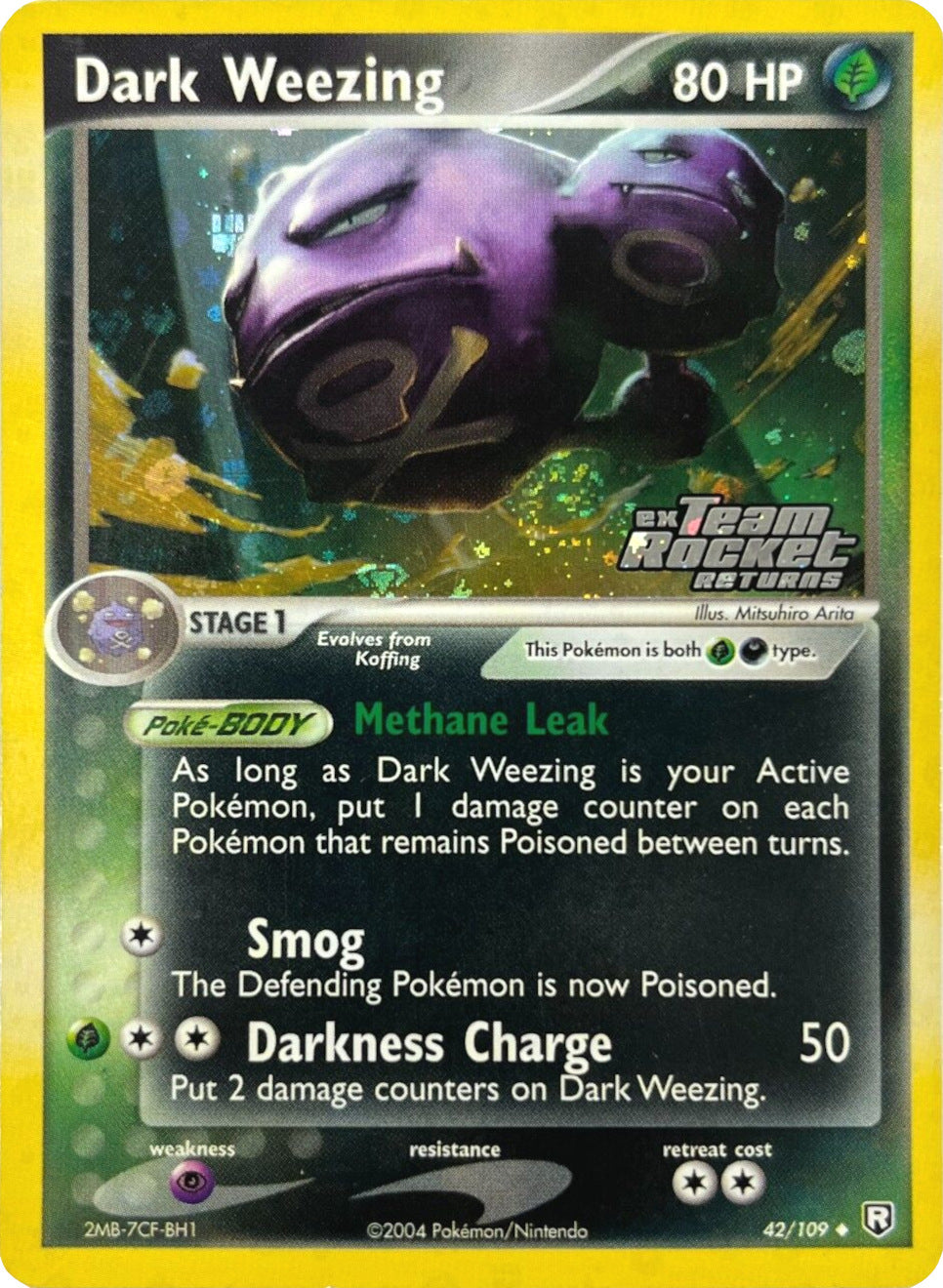 Dark Weezing (42/109) (Stamped) [EX: Team Rocket Returns] | Clutch Gaming