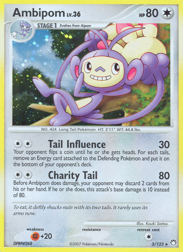 Ambipom (3/123) [Diamond & Pearl: Mysterious Treasures] | Clutch Gaming