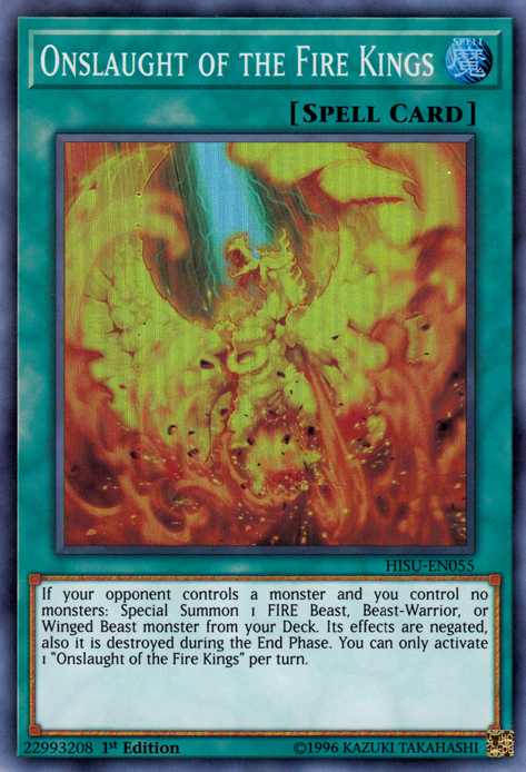 Onslaught of the Fire Kings [HISU-EN055] Super Rare | Clutch Gaming