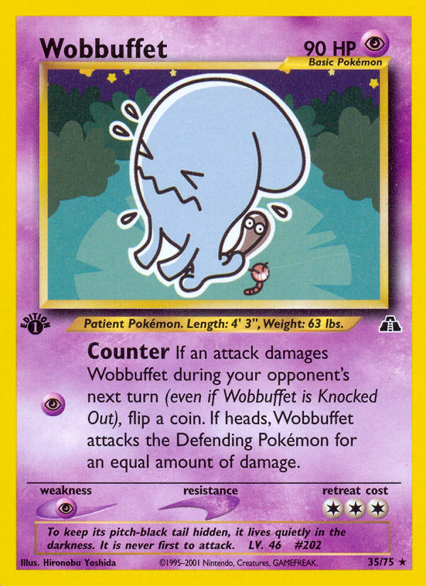 Wobbuffet (35/75) [Neo Discovery 1st Edition] | Clutch Gaming