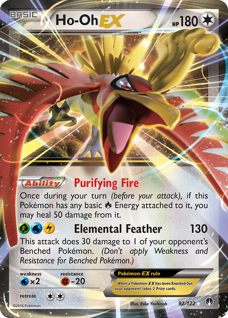 Ho-Oh EX (92/122) [XY: BREAKpoint] | Clutch Gaming