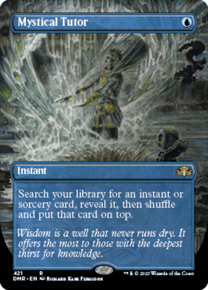Mystical Tutor (Borderless Alternate Art) [Dominaria Remastered] | Clutch Gaming