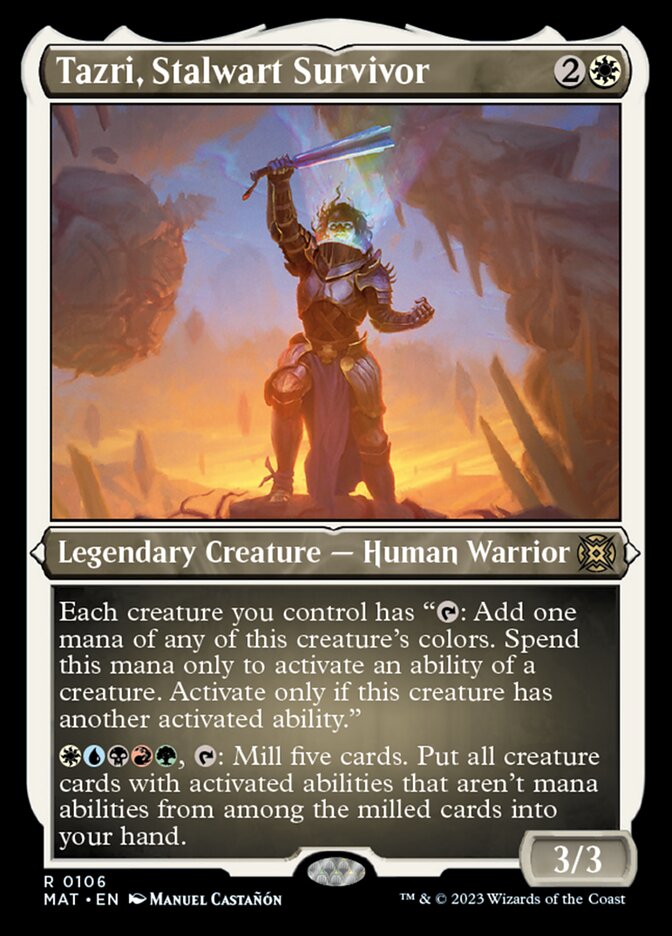 Tazri, Stalwart Survivor (Foil Etched) [March of the Machine: The Aftermath] | Clutch Gaming