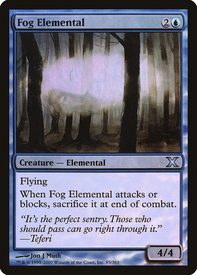 Fog Elemental (Premium Foil) [Tenth Edition] | Clutch Gaming