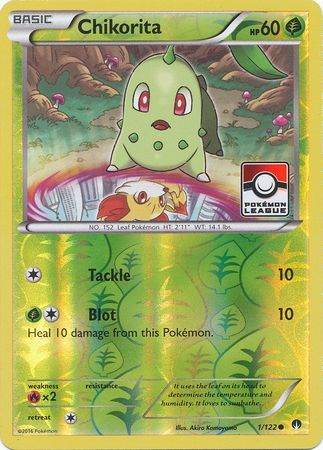 Chikorita (1/122) (League Promo) [XY: BREAKpoint] | Clutch Gaming