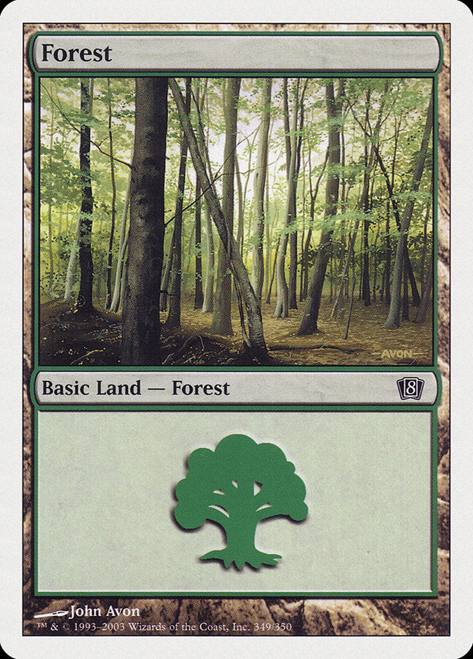 Forest (349) [Eighth Edition] | Clutch Gaming