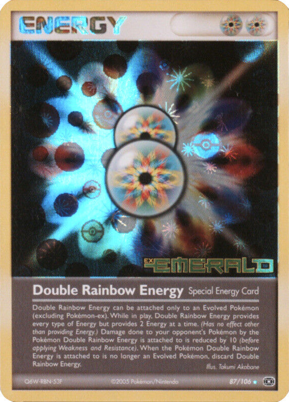 Double Rainbow Energy (87/106) (Stamped) [EX: Emerald] | Clutch Gaming