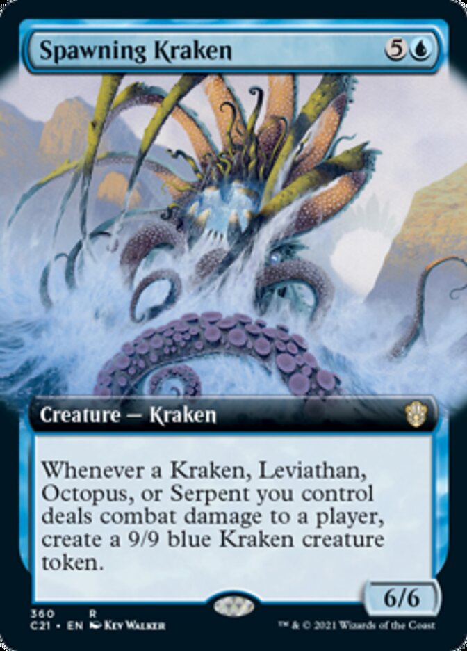 Spawning Kraken (Extended Art) [Commander 2021] | Clutch Gaming