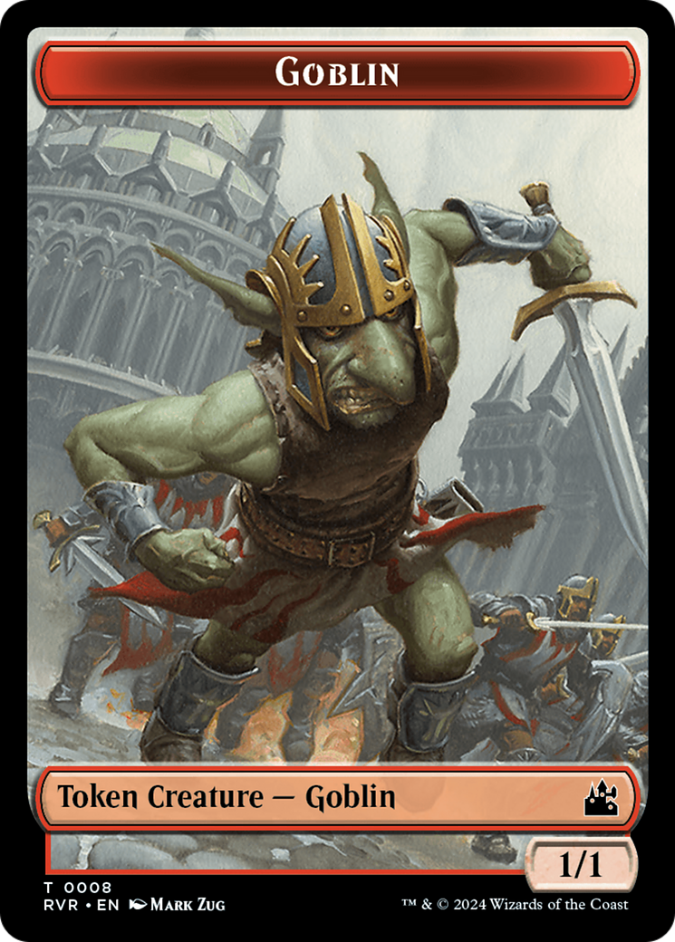 Goblin (0008) // Zombie Double-Sided Token [Ravnica Remastered Tokens] | Clutch Gaming