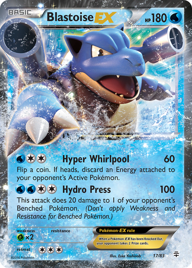 Blastoise EX (17/83) [XY: Generations] | Clutch Gaming