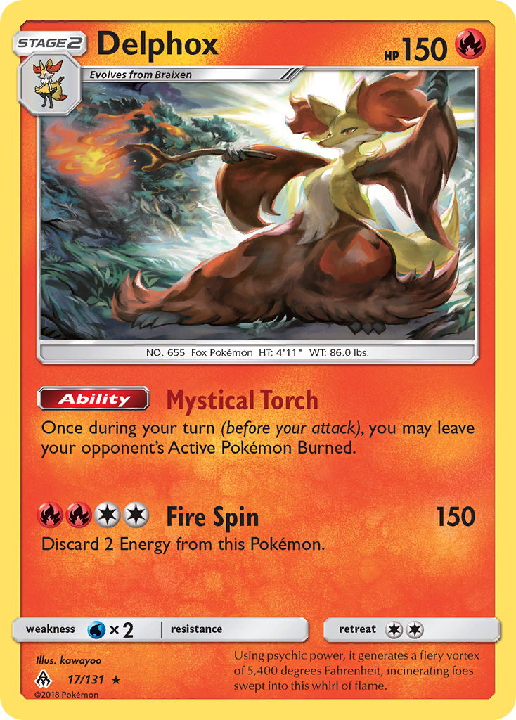 Delphox (17/131) [Sun & Moon: Forbidden Light] | Clutch Gaming