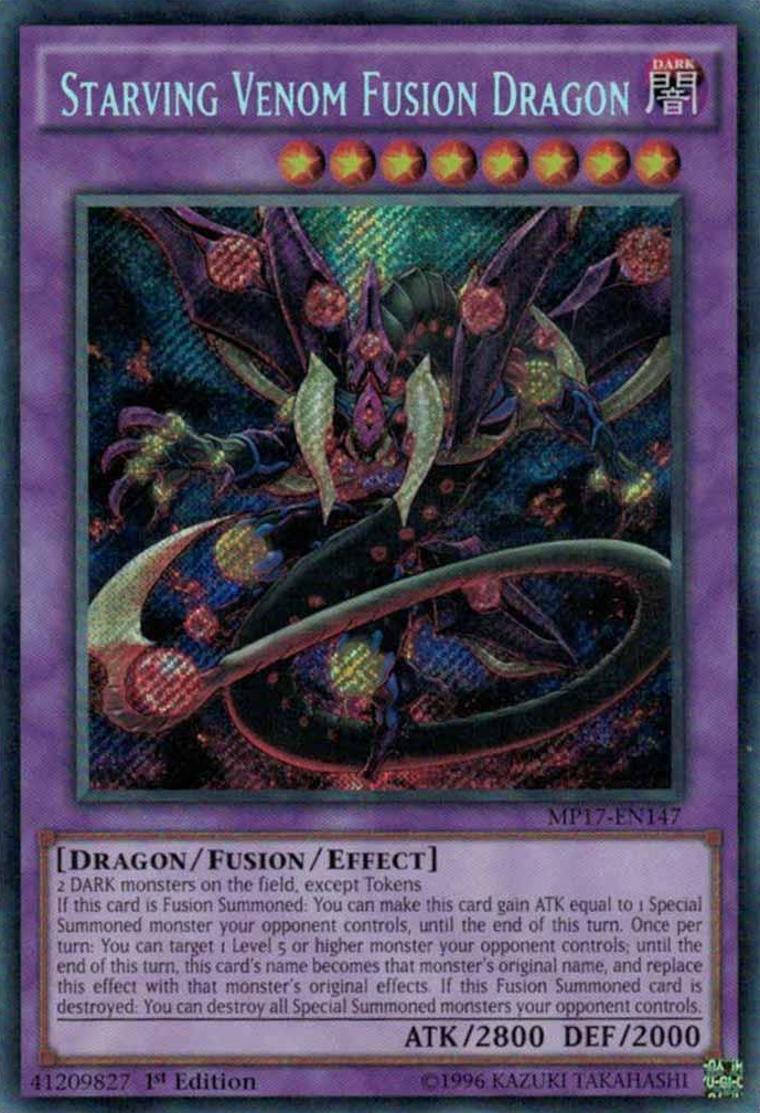 Starving Venom Fusion Dragon [MP17-EN147] Secret Rare | Clutch Gaming