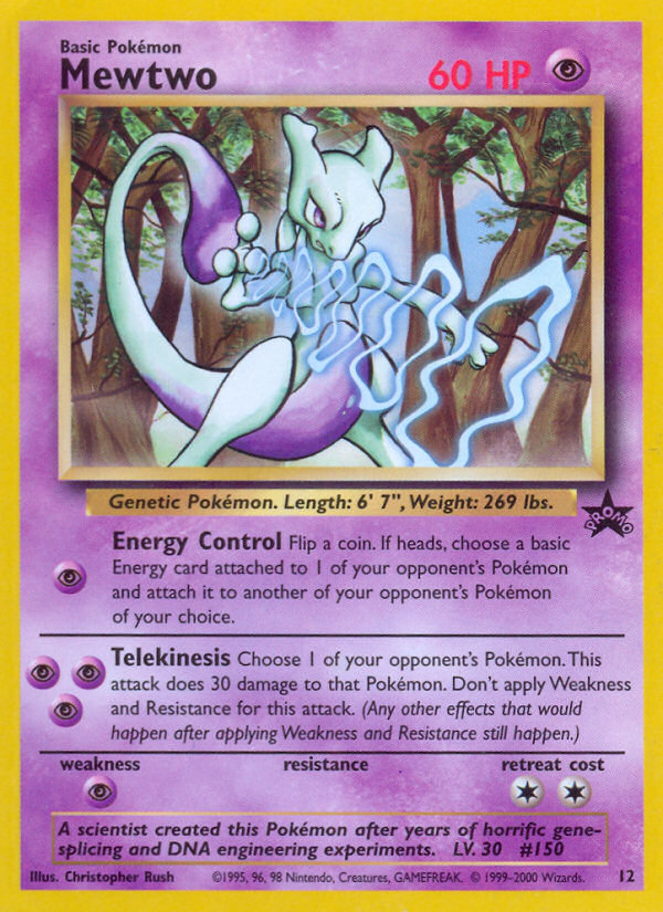 Mewtwo (12) [Wizards of the Coast: Black Star Promos] | Clutch Gaming