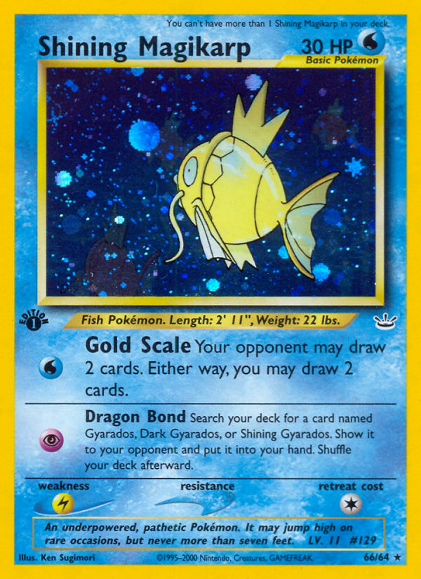 Shining Magikarp (66/64) [Neo Revelation 1st Edition] | Clutch Gaming