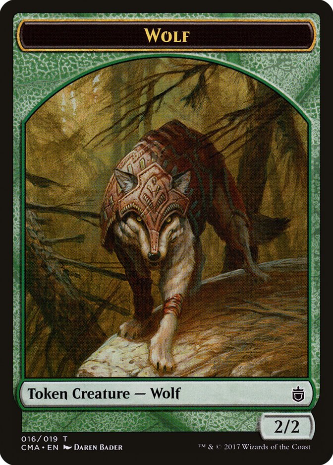 Wolf Token (016/019) [Commander Anthology Tokens] | Clutch Gaming