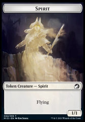 Spirit // Bat Double-Sided Token [Innistrad: Midnight Hunt Tokens] | Clutch Gaming