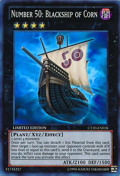 Number 50: Blackship of Corn [CT10-EN018] Super Rare | Clutch Gaming