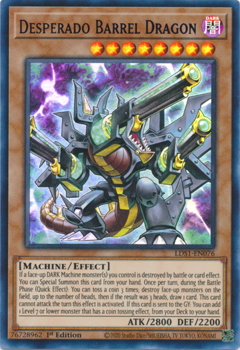 Desperado Barrel Dragon (Blue) [LDS1-EN076] Ultra Rare | Clutch Gaming