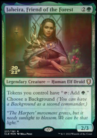 Jaheira, Friend of the Forest [Commander Legends: Battle for Baldur's Gate Prerelease Promos] | Clutch Gaming