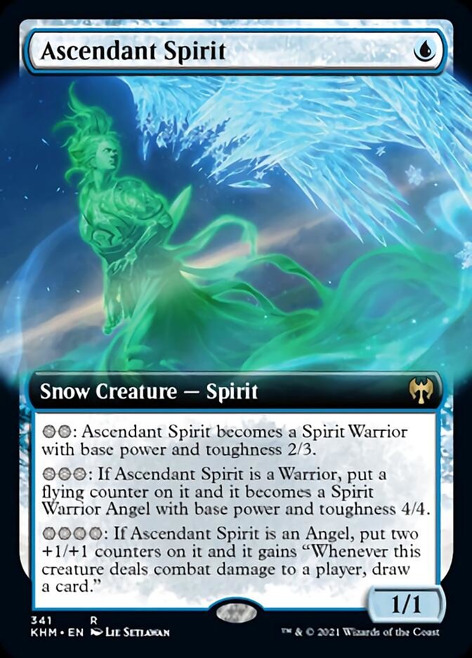 Ascendant Spirit (Extended Art) [Kaldheim] | Clutch Gaming