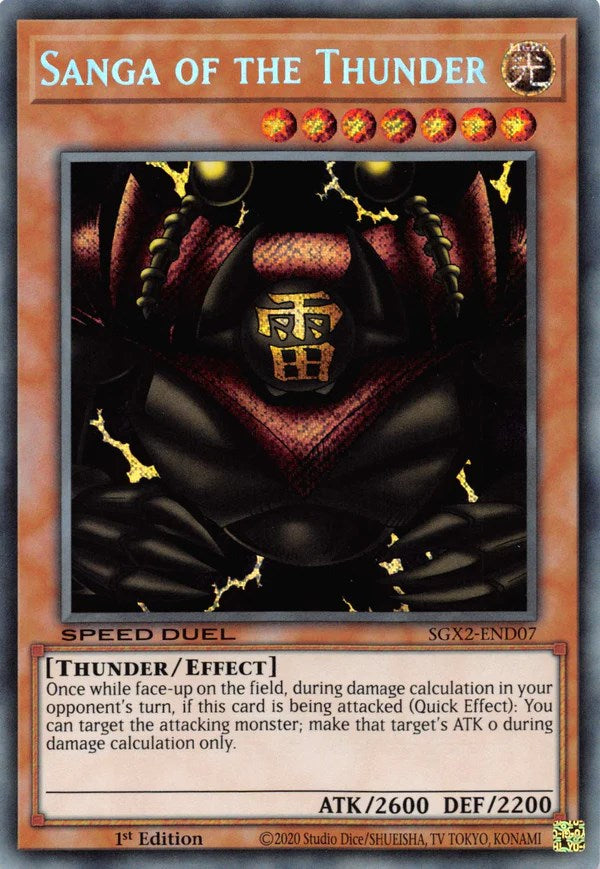 Sanga of the Thunder [SGX2-END07] Secret Rare | Clutch Gaming