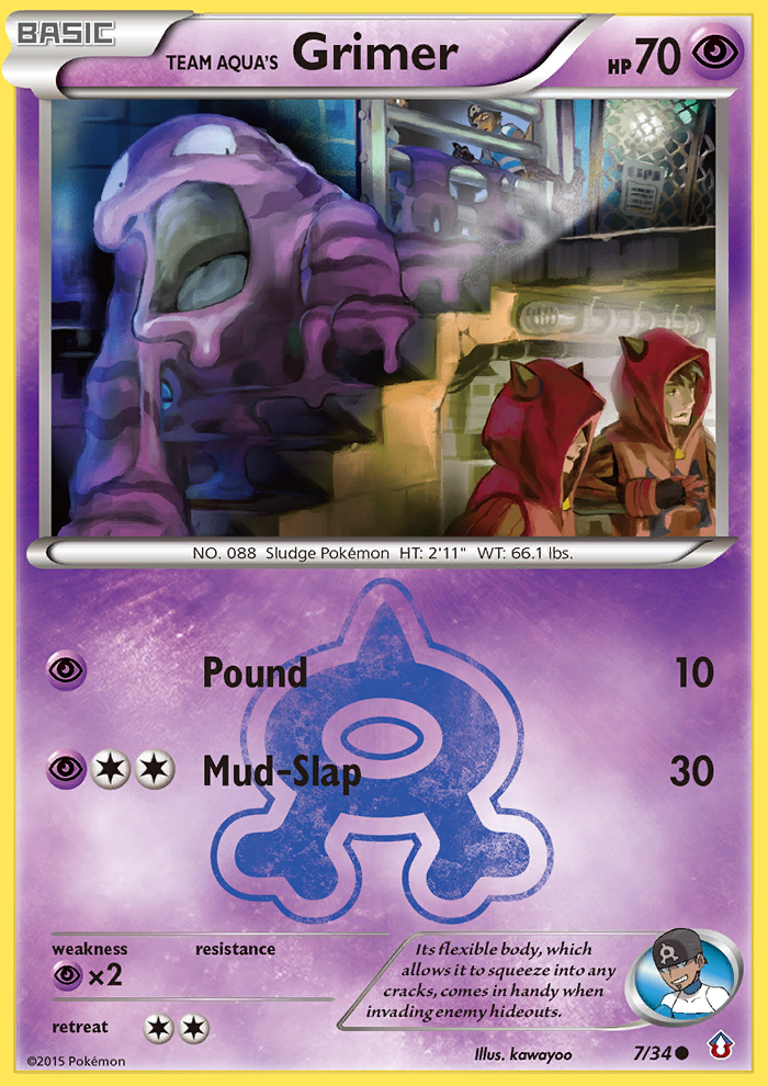 Team Aqua's Grimer (7/34) [XY: Double Crisis] | Clutch Gaming