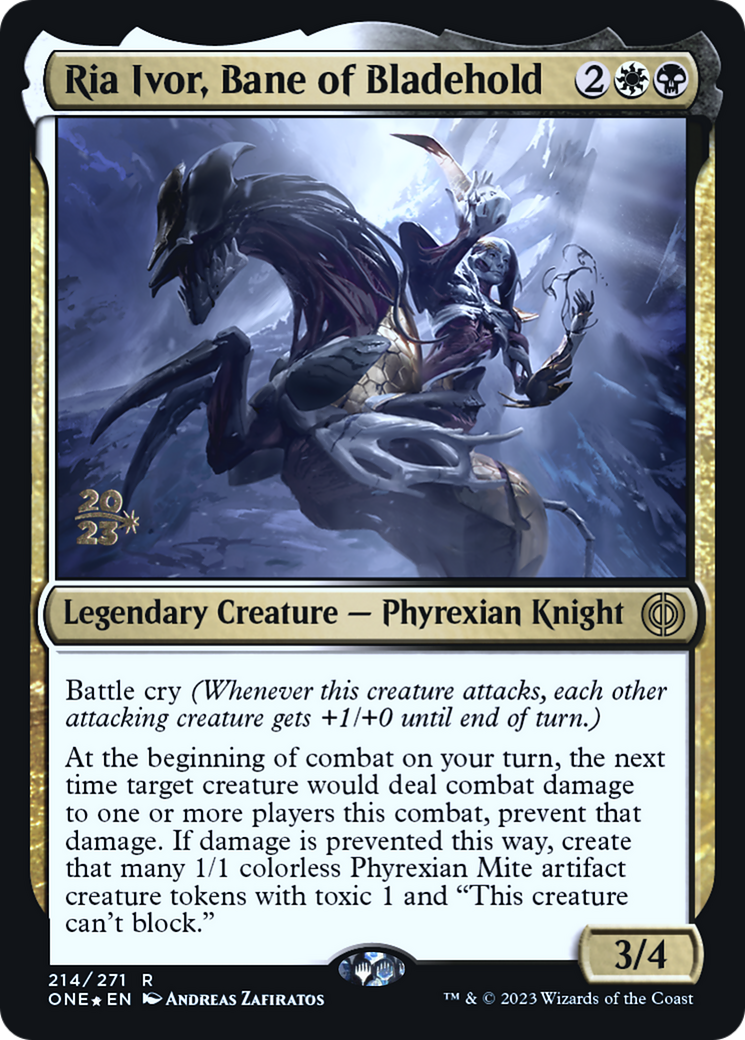 Ria Ivor, Bane of Bladehold [Phyrexia: All Will Be One Prerelease Promos] | Clutch Gaming