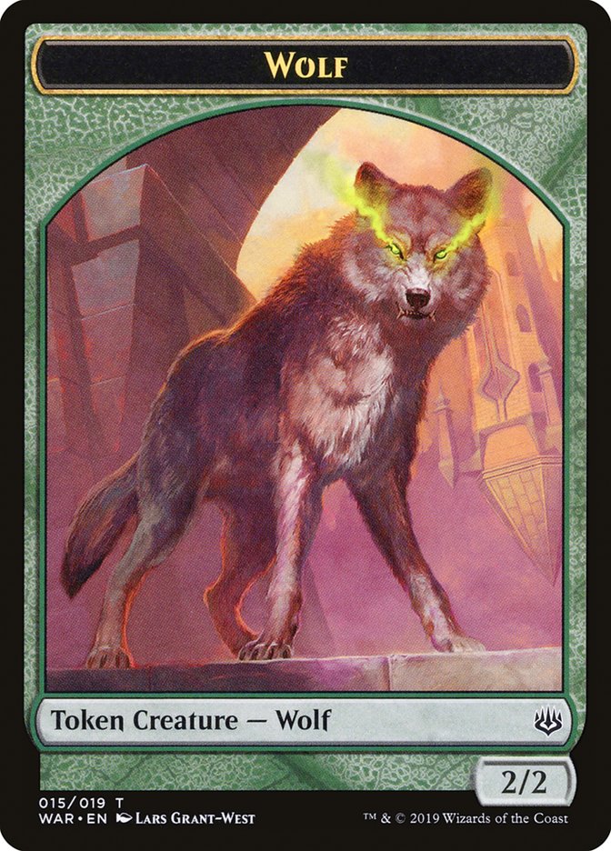 Wolf Token [War of the Spark Tokens] | Clutch Gaming