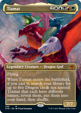 Tiamat (Borderless Alternate Art) [Dungeons & Dragons: Adventures in the Forgotten Realms] | Clutch Gaming