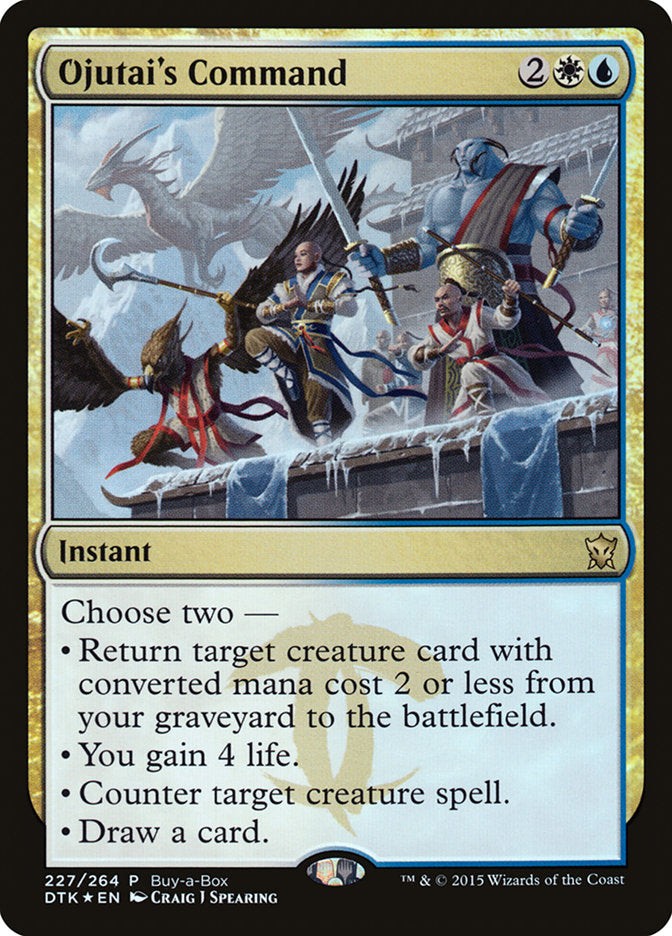 Ojutai's Command (Buy-A-Box) [Dragons of Tarkir Promos] | Clutch Gaming