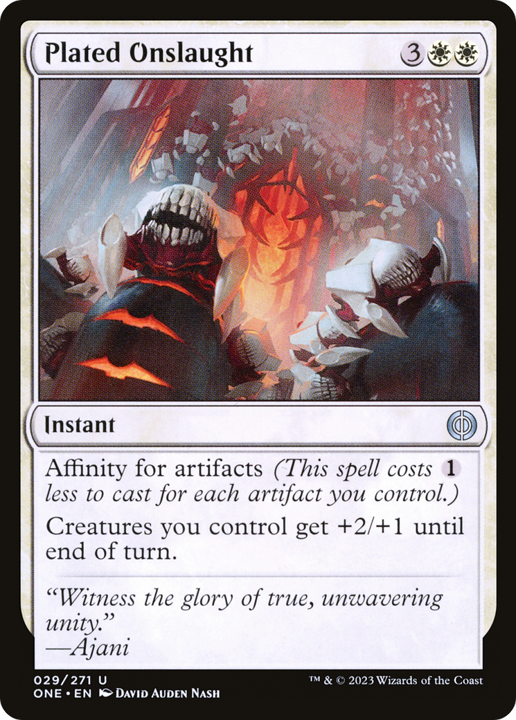 Plated Onslaught [Phyrexia: All Will Be One] | Clutch Gaming