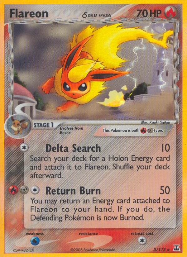 Flareon (5/113) (Delta Species) [EX: Delta Species] | Clutch Gaming