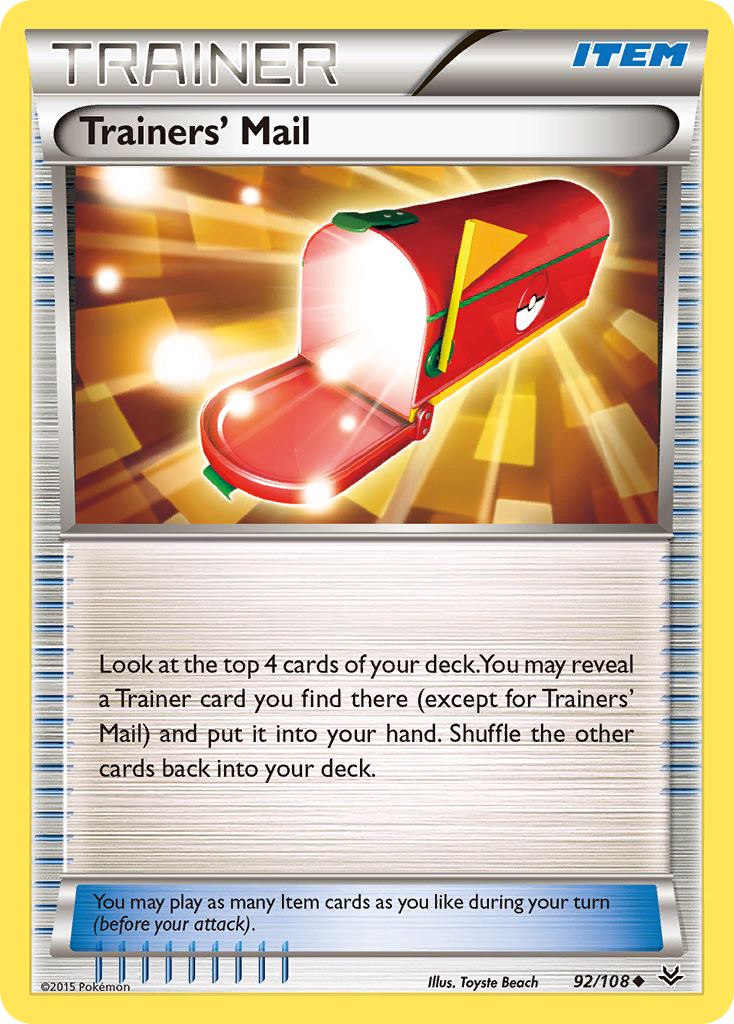 Trainers' Mail (92/108) [XY: Roaring Skies] | Clutch Gaming