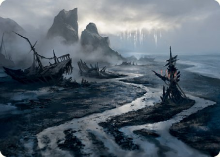 Shipwreck Marsh Art Card [Innistrad: Midnight Hunt Art Series] | Clutch Gaming