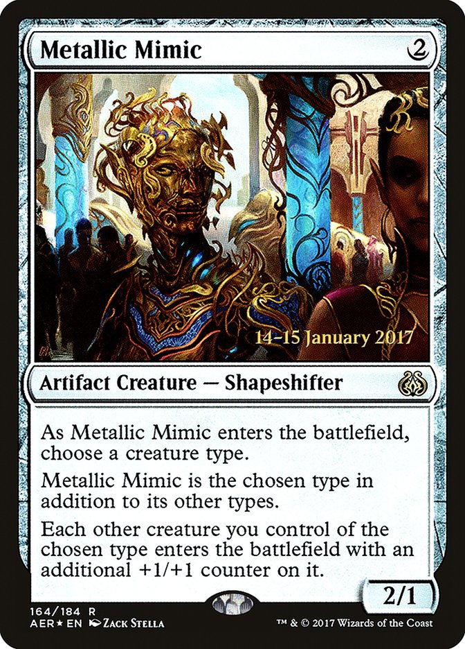 Metallic Mimic [Aether Revolt Prerelease Promos] | Clutch Gaming