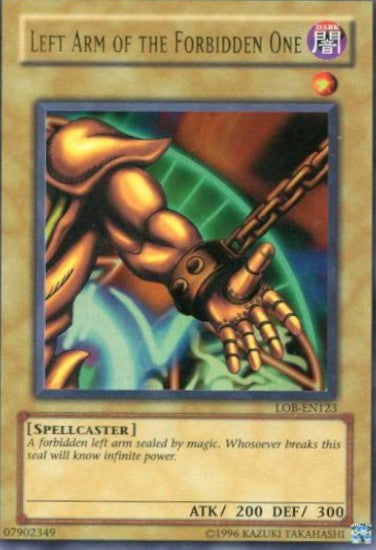 Left Arm of the Forbidden One [LOB-EN123] Ultra Rare | Clutch Gaming