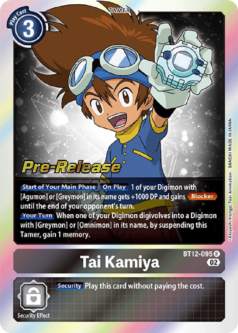 Tai Kamiya [BT12-095] [Across Time Pre-Release Cards] | Clutch Gaming