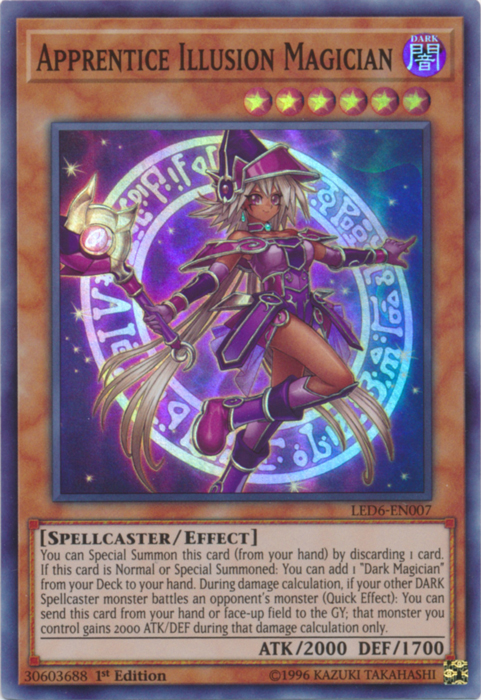 Apprentice Illusion Magician [LED6-EN007] Super Rare | Clutch Gaming