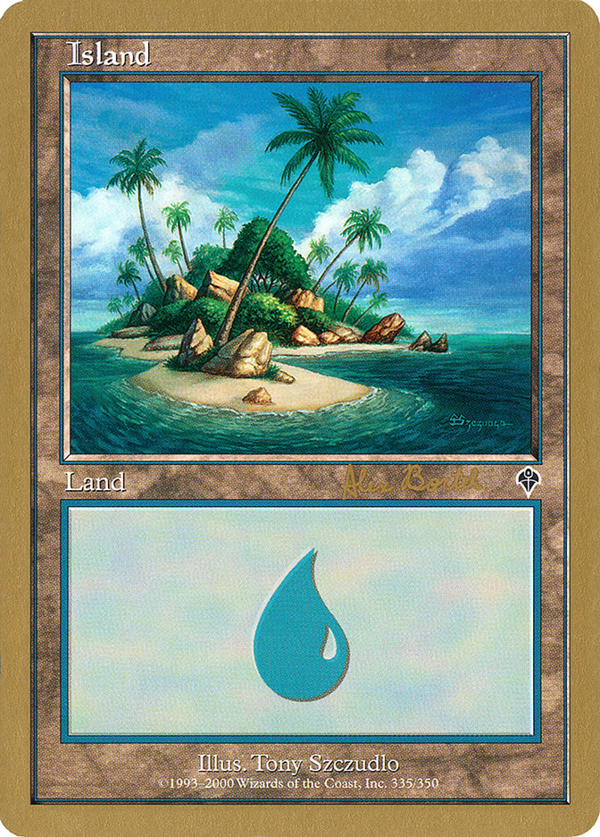 Island (ab335b) (Alex Borteh) [World Championship Decks 2001] | Clutch Gaming