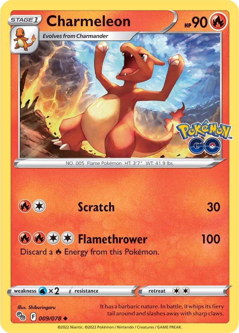 Charmeleon (009/078) [Pokémon GO] | Clutch Gaming