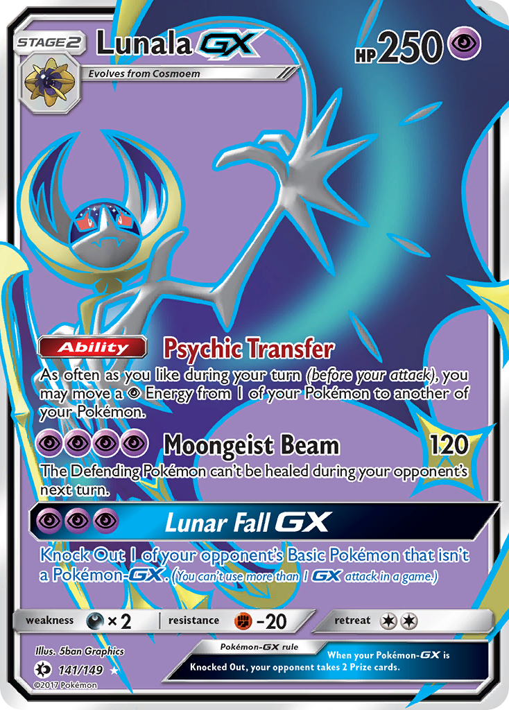 Lunala GX (141/149) [Sun & Moon: Base Set] | Clutch Gaming