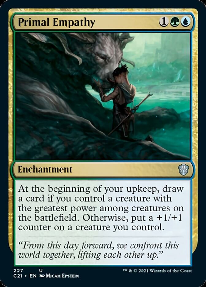 Primal Empathy [Commander 2021] | Clutch Gaming