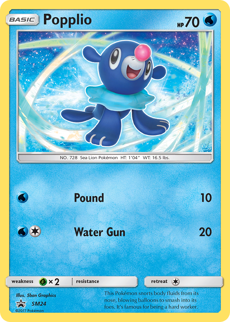 Popplio (SM24) [Sun & Moon: Black Star Promos] | Clutch Gaming