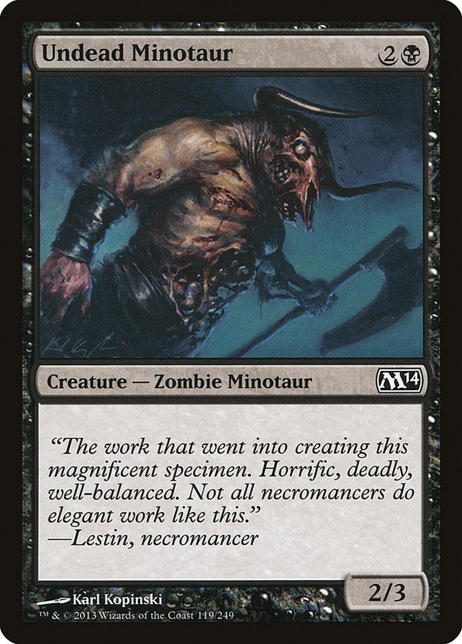 Undead Minotaur [Magic 2014] | Clutch Gaming