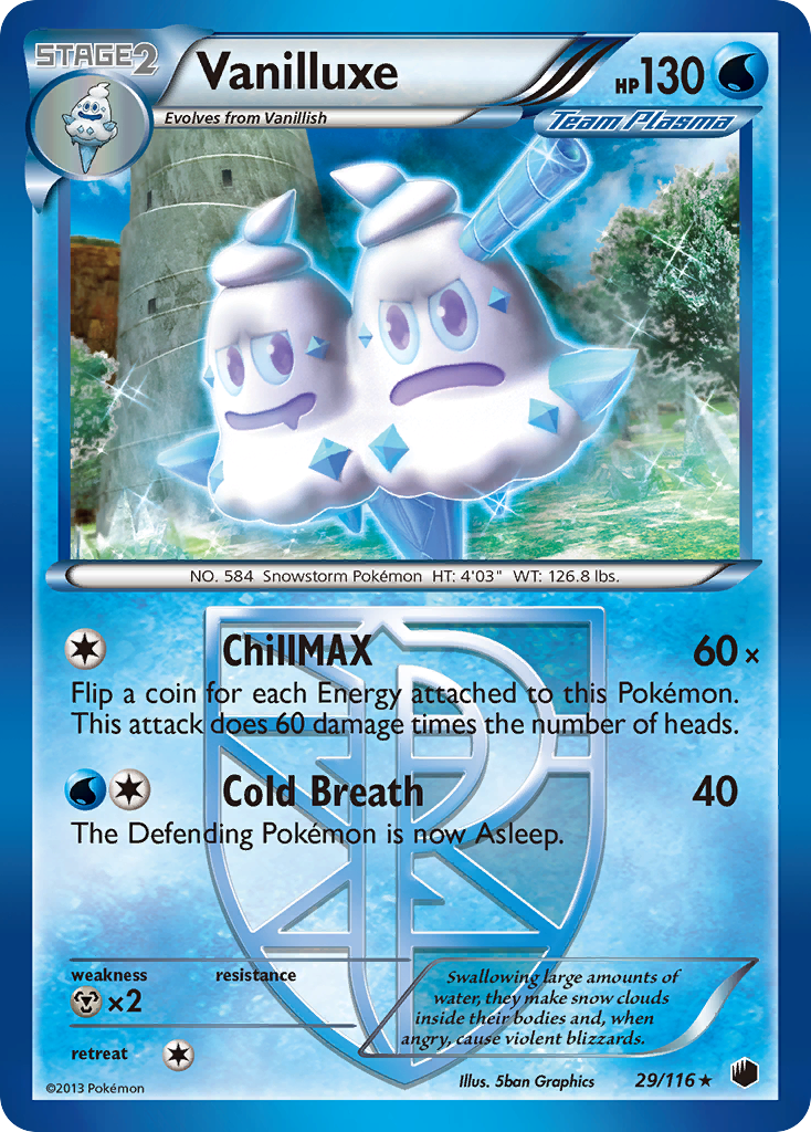 Vanilluxe (29/116) [Black & White: Plasma Freeze] | Clutch Gaming